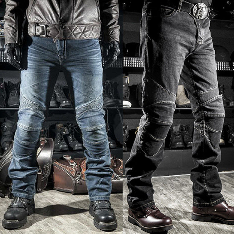Jeans Moto Rectos con Protección – Pantalón Off-Road para Motociclista