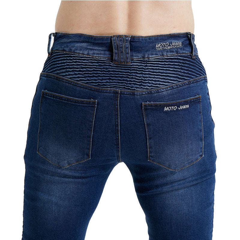 Jeans Moto Rectos con Protección – Pantalón Off-Road para Motociclista