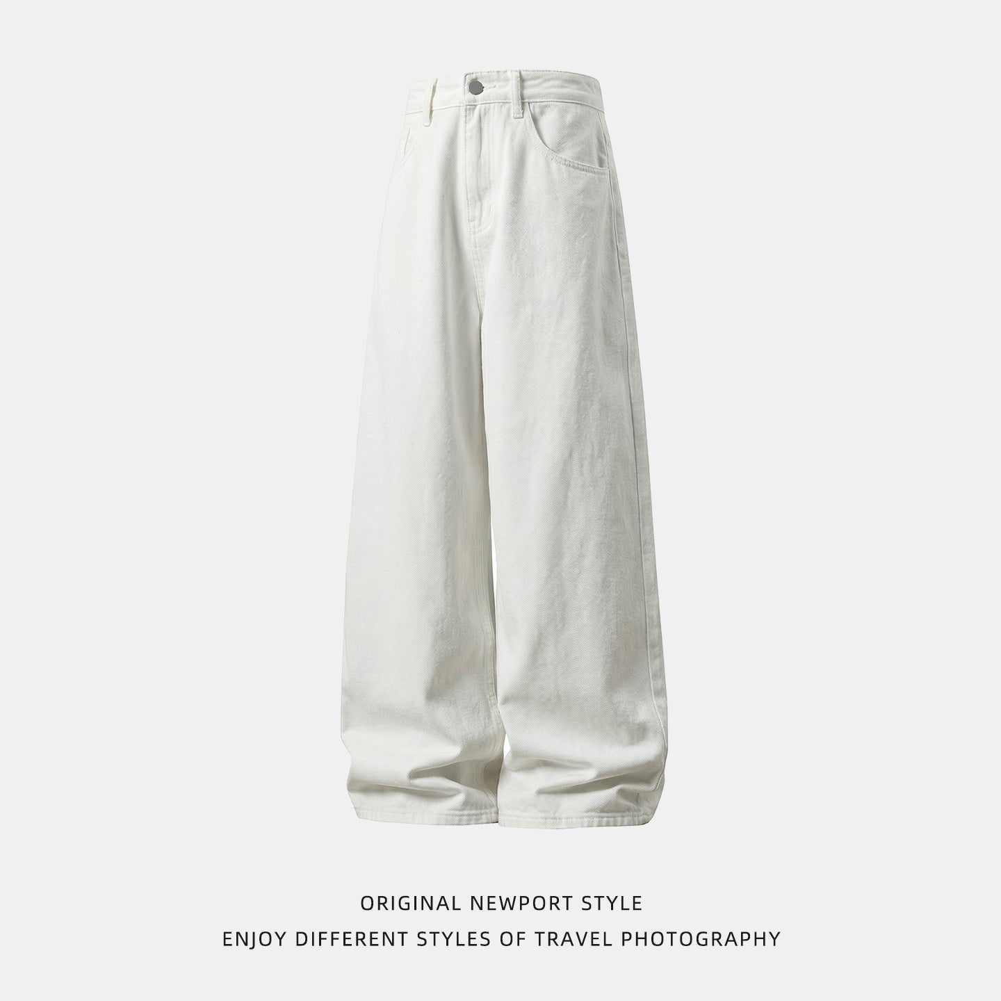 Jeans Rectos con Bloques de Color y Bordado para Hombre – Estilo Urbano Retro Jean Hombre Recto Color Block Bordado – Moda Primavera Street Style