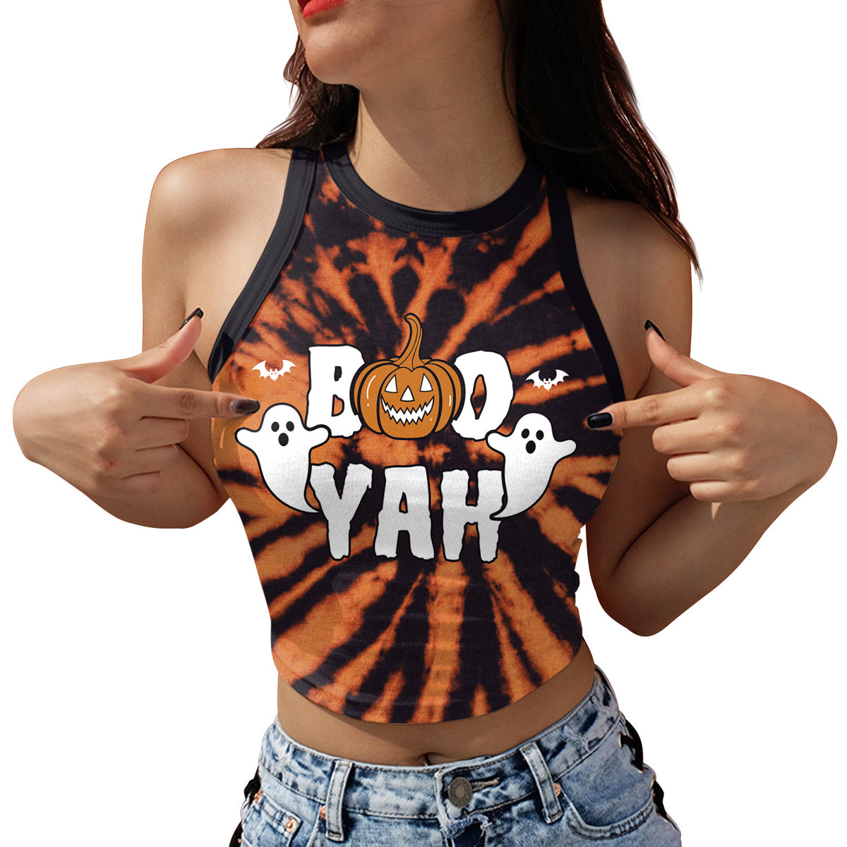 Top Corto con Estampado Digital de Calavera – Verano