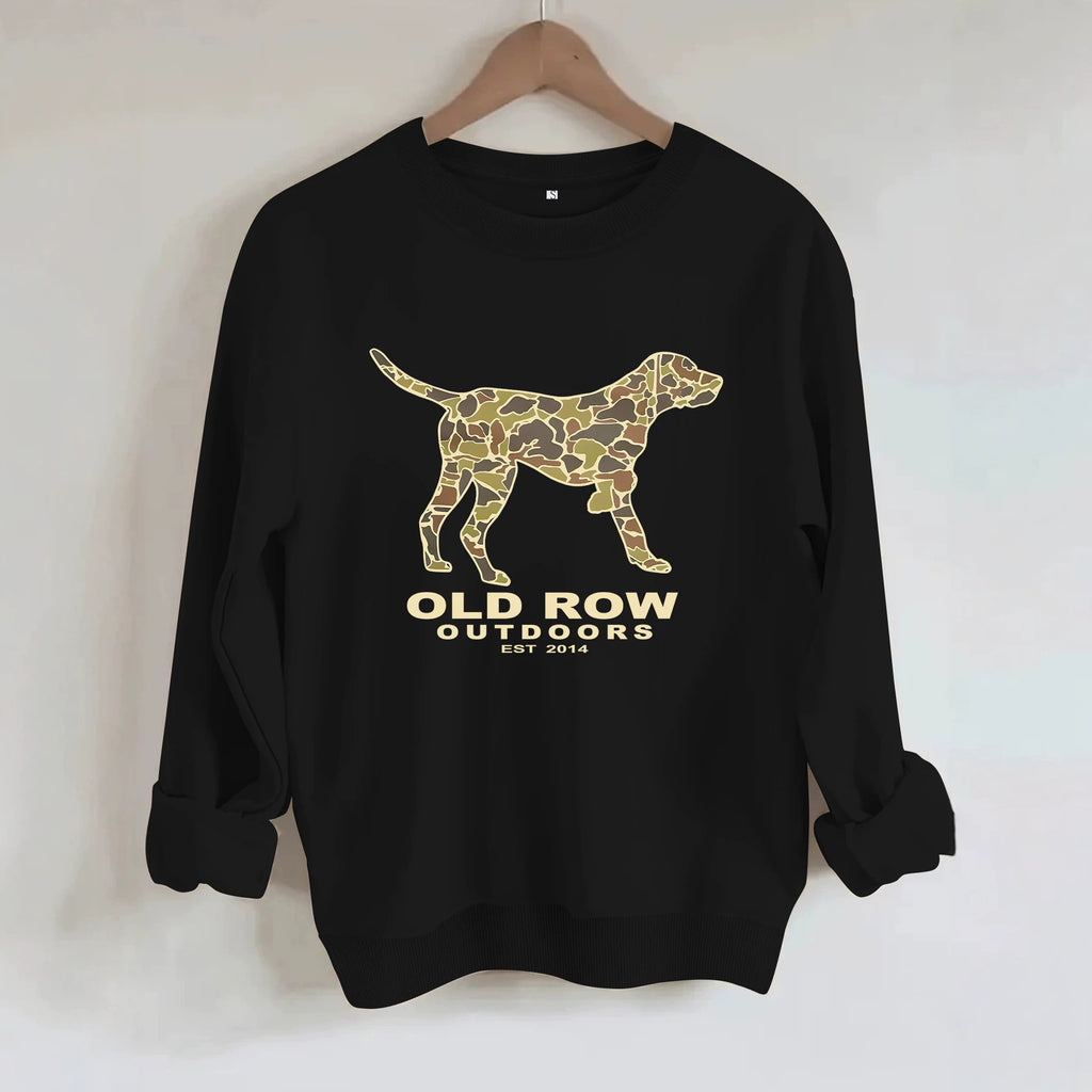 Round neck long sleeved sweatshirt