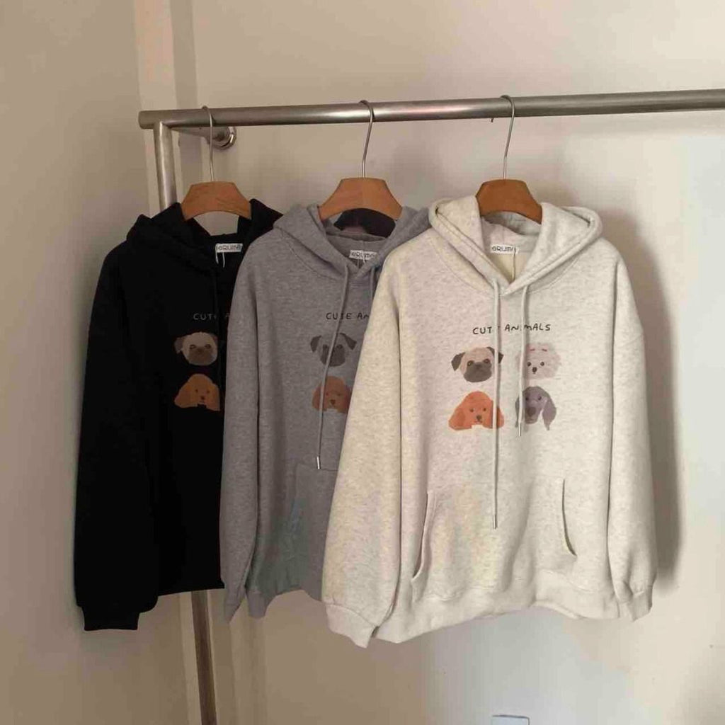 Sudadera con Capucha Graffiti Cartoon Mujer – Corte Suelto y Ligero, Estilo Urbano" "Sudadera con capucha Oversize Mujer con Estampado Graffiti – Casual y Urbano"