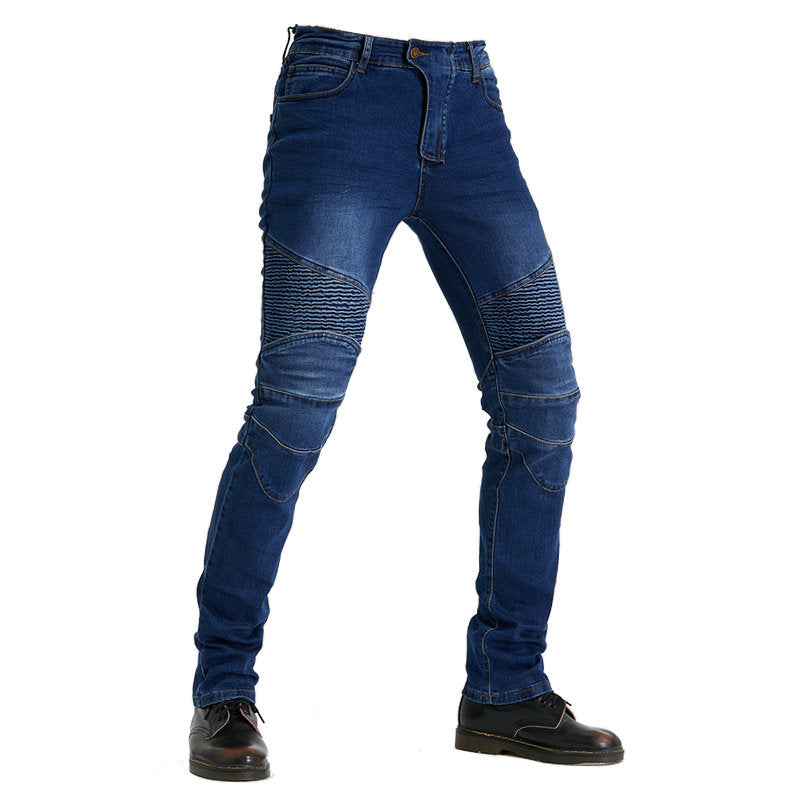 Jeans Moto Rectos con Protección – Pantalón Off-Road para Motociclista