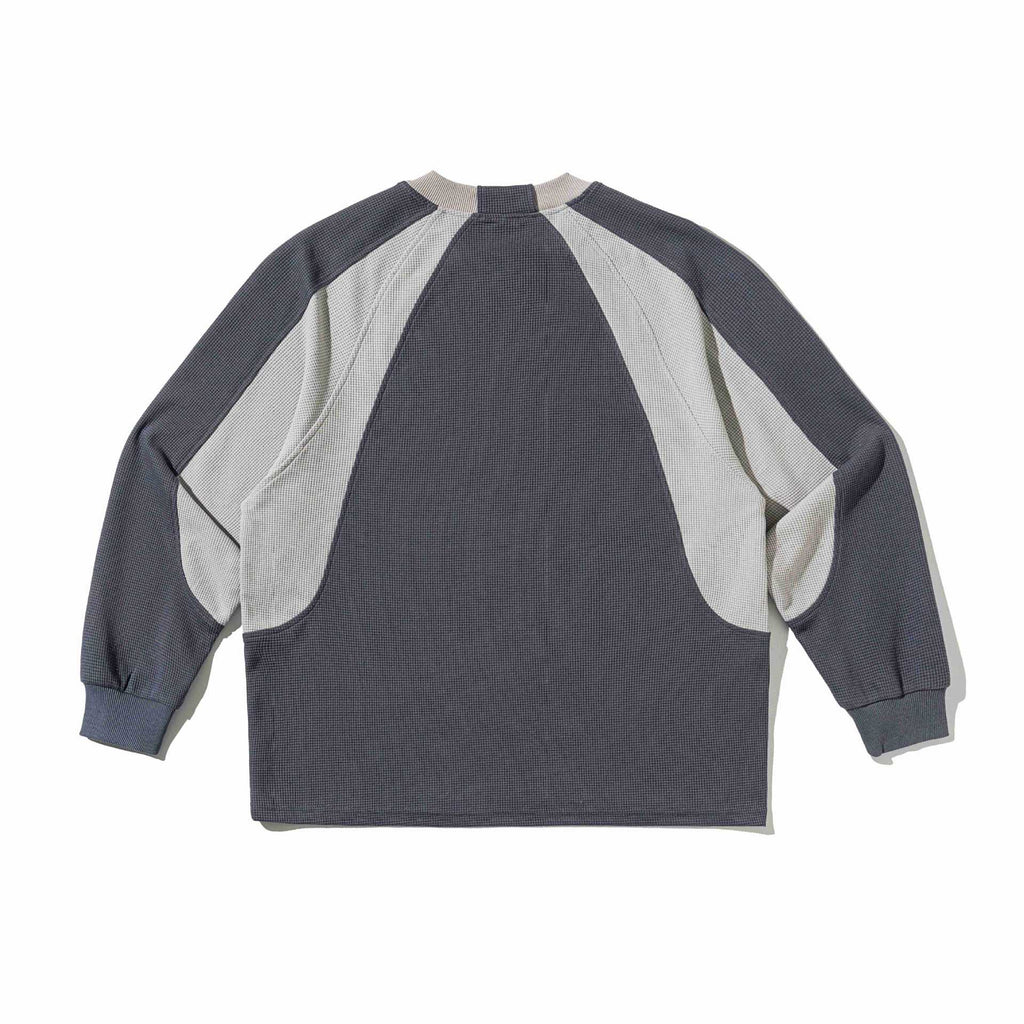 Color-blocked Drop Shoulder Loose Fit  Oversized Hoodie Sweatshirt for Men