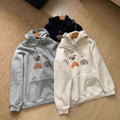 Sudadera con Capucha Graffiti Cartoon Mujer – Corte Suelto y Ligero, Estilo Urbano" "Sudadera con capucha Oversize Mujer con Estampado Graffiti – Casual y Urbano"