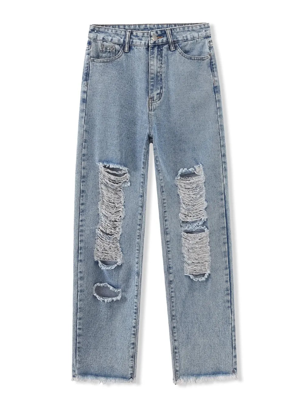 Jean Destroyed Raw Hem – Estilo Urbano