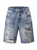 Bermuda Denim Hombre con Roturas – Estilo Urbano